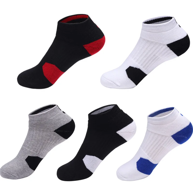 

Men Women Low Tube Sports Socks Thickening Towel Bottom Basketball Socks Professional Riding Badminton Socks Breathable Running