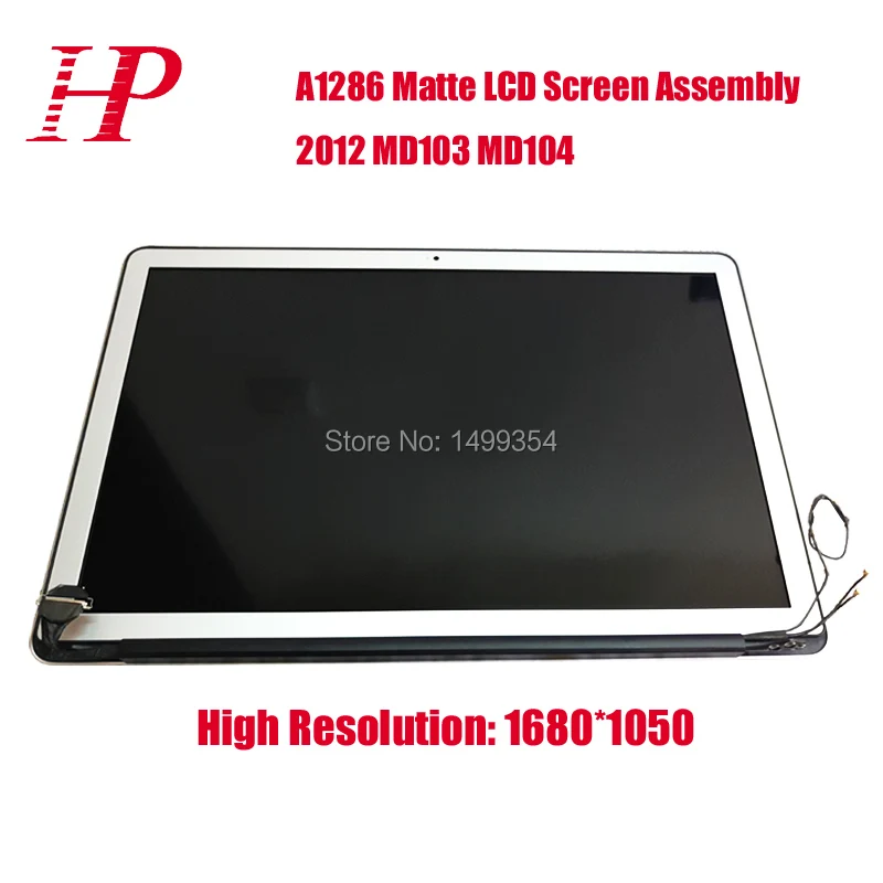 

1680*1050 15.4'' High Resolution Matte LED LCD Screen Display Assembly For Apple Macbook Pro 15''  2012 MD103 MD104