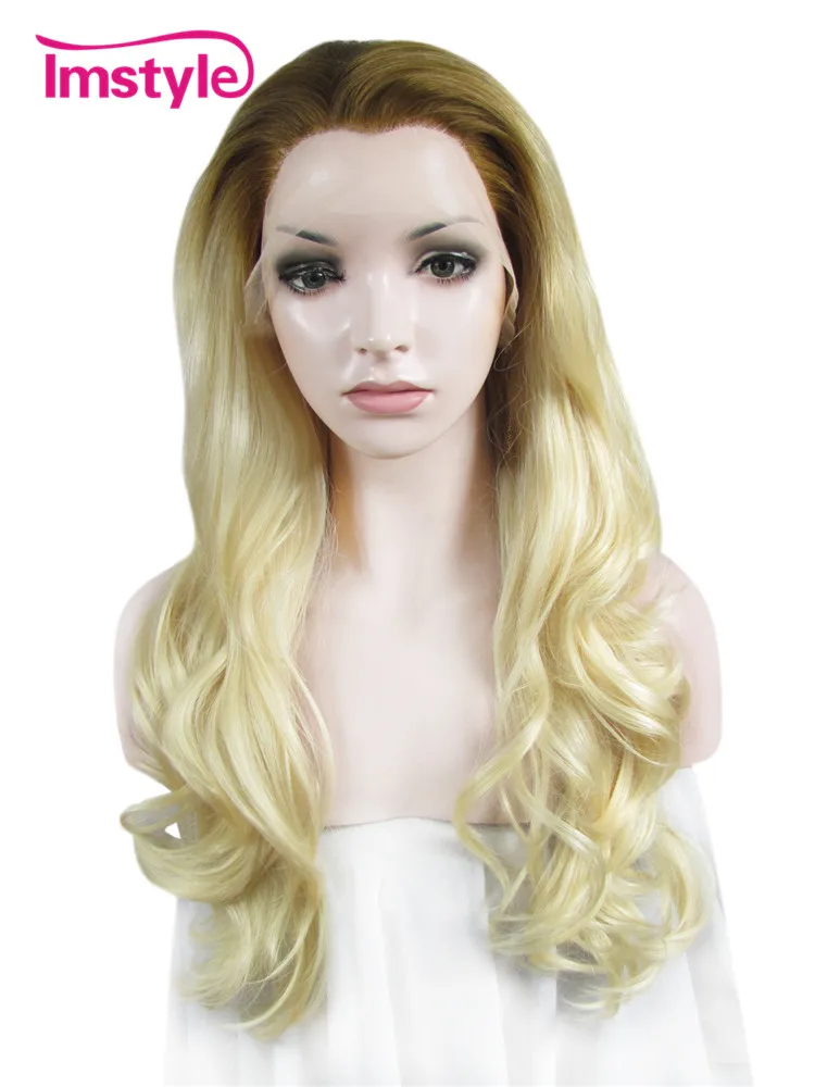 Imstyle Wavy Ombre dark root honey-ash Blonde 24 inches 