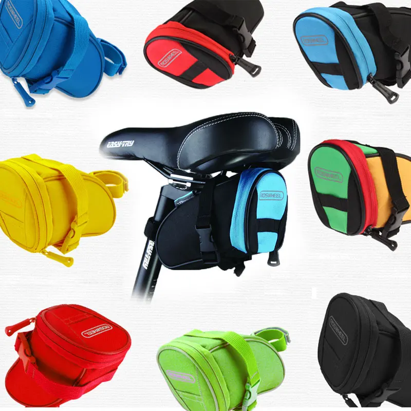 

ROSWHEEL Bicycle Saddle Bag Seat Post Storage Tail Pouch Cycling Road Bike Rear Pannier Bycicle Bolsa bisiklet aksesuar 13656