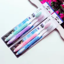 Горячая 2 шт Мягкая зубная щетка силиконовая щетка для выпрямления волос уход за полостью рта нано-антибактериальная зубная щетка