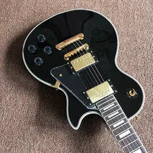 New arrival high quality Chinese black beautify Electric Guitar,Custom guitar with Gold color hardware, hot selling guitarra New arrival high quality Chinese black beautify Electric Guitar,Custom guitar with Gold color hardware, hot selling guitarra