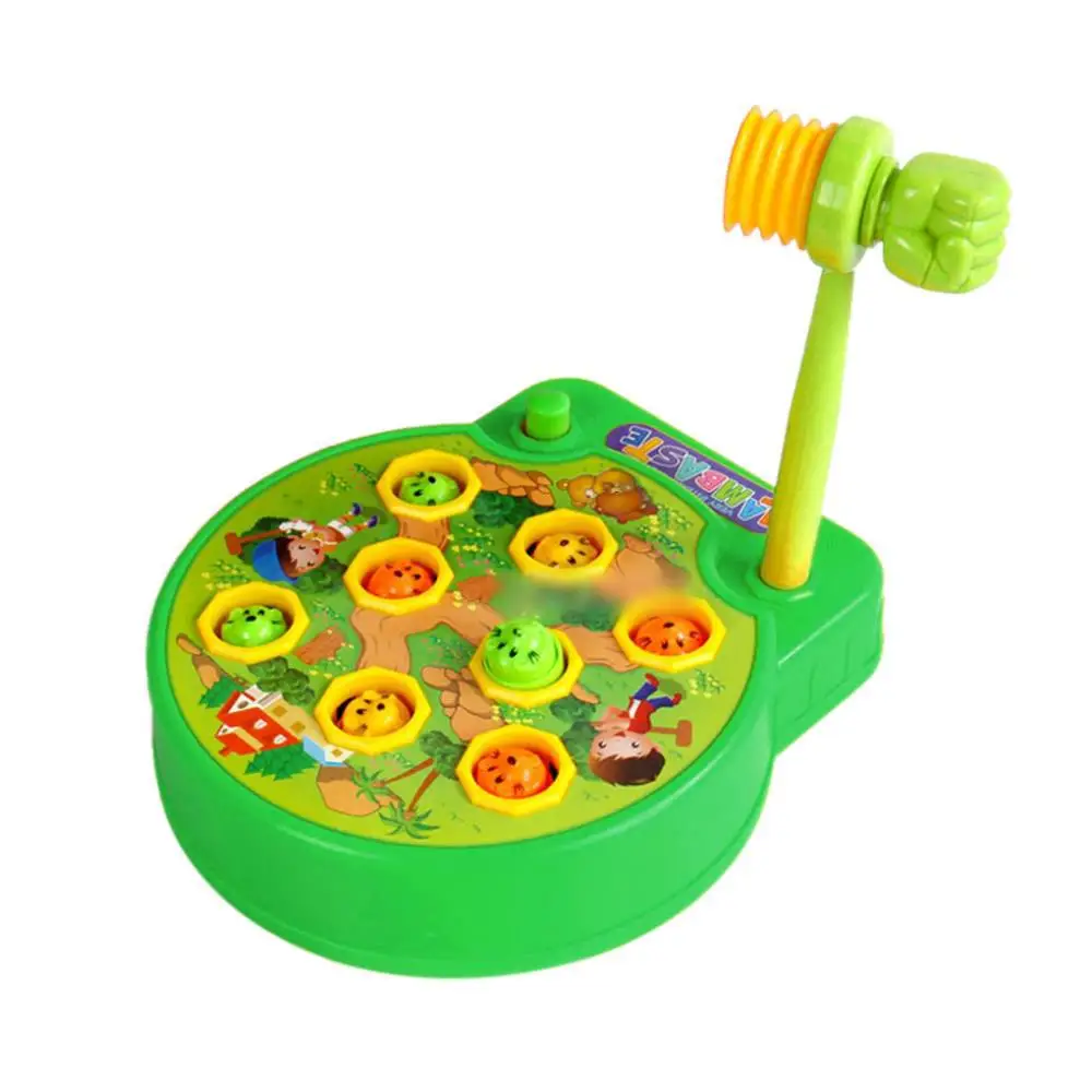 Электрический играющий хомяк игрушки, детские развивающие детские большие ударные фруктовый червь игровые консоли детские игрушки