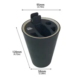 Черная ABS пепельница дизайн многофункциональная коробка для хранения зарядное устройство универсальное автомобильное зарядное