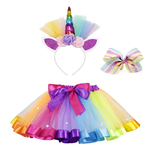 AmzBarley Unicorn Dresses For Little Girls Costume Rainbow Unicorns