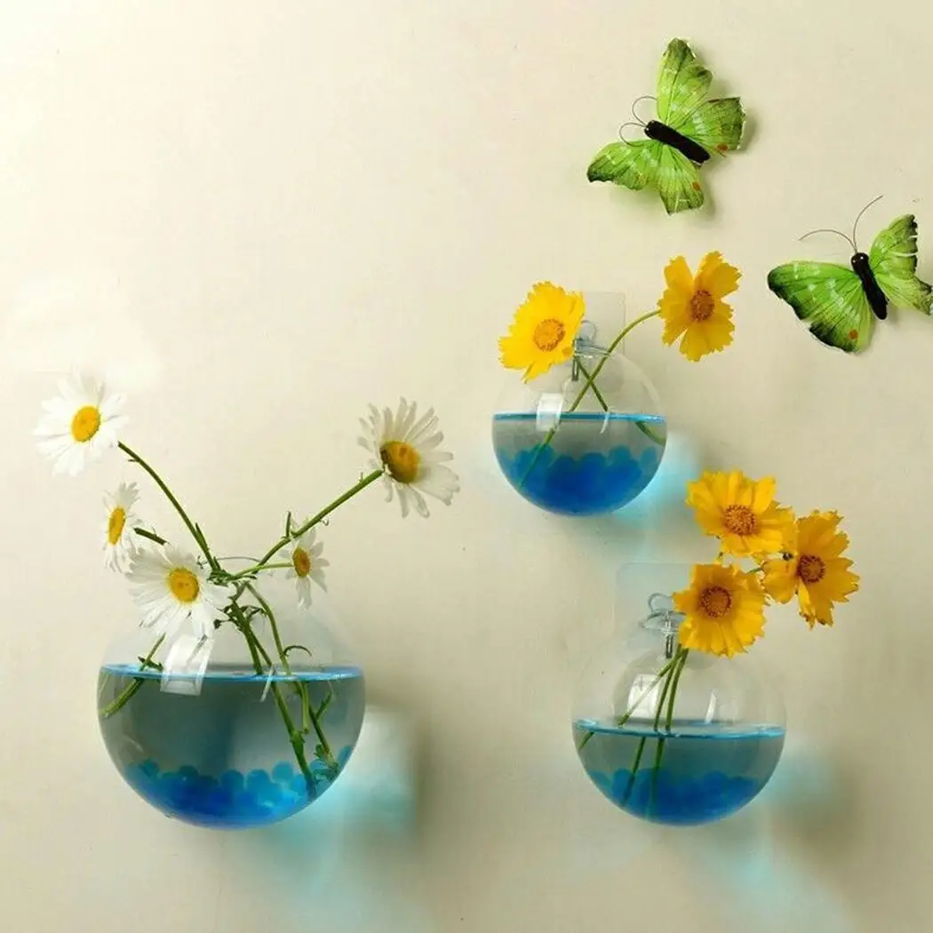 

Hydroponic Bowl Vase Hanging Glass Fashion Plant Aquarium x Decor Fish Fish Flower Casual Wall Transparent 1 Tank Terrarium