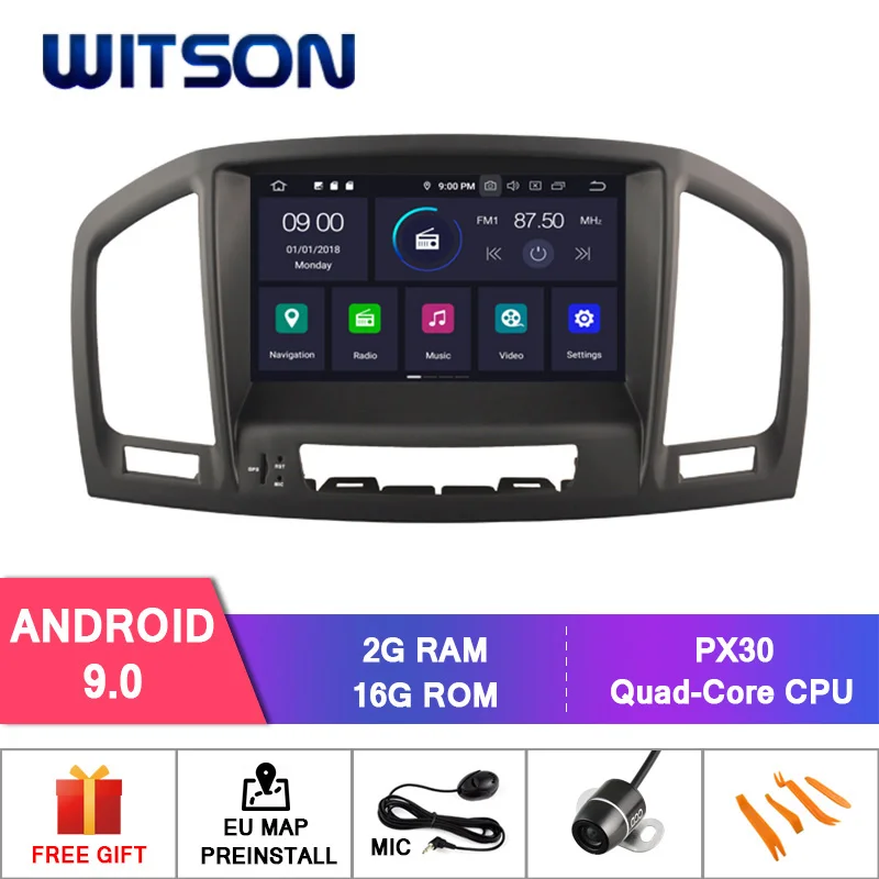 WITSON Android 9,0 ips HD экран для OPEL INSIGNIA 2008-2011 Автомобильный DVD Радио 4 Гб ram+ 64 Гб FLASH 8 Восьмиядерный+ DVR/wifi+ DSP+ DAB+ OBD