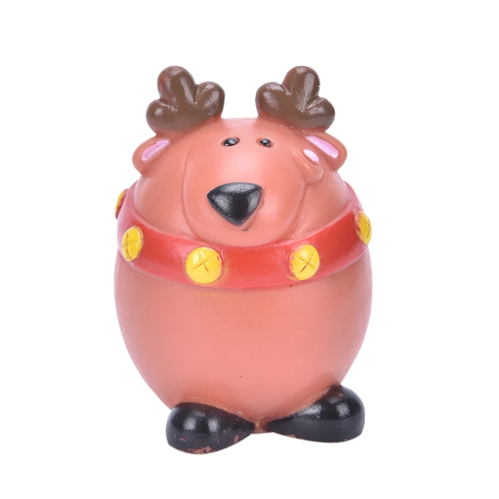 New Deer Teeth Silicon Toy Chew Squeaker Squeaky Sound Pets Dog Cats Play Toys