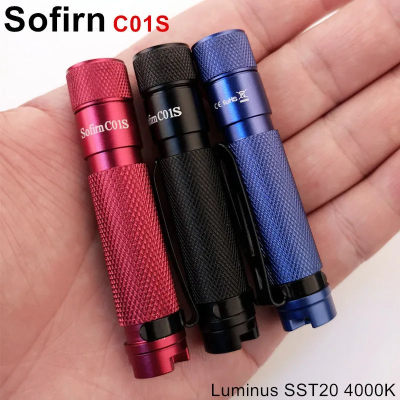 Sofirn C01S BLF Мини светодиодный фонарик AAA Twisty высокий 95 CRI SST20 4000 к светодиодный фонарик для ключей шляпа свет с зажимом