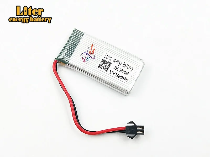 3,7 V 1300 mAH разрядный JST штекер/штекер SM 903048 25C для дистанционного управления летательными аппаратами и вертолетными аксессуарами