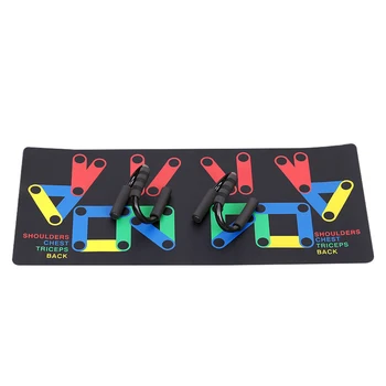 

Super sell-Push-Up Bracket Push Up Rack Board 9 In 1 Body Building Fitness Exercise Tools Men Women Push-Up Stands For Gym Bod