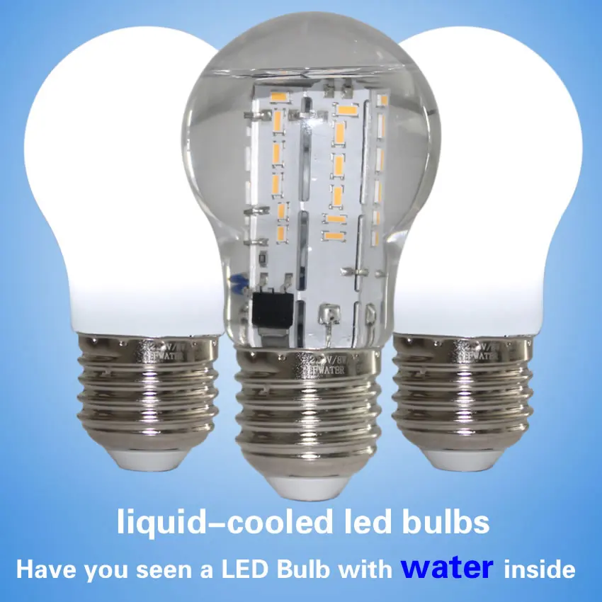 New E27 liquid cooled led light bulbs A15 A19 6w 8w 10w 12w led light