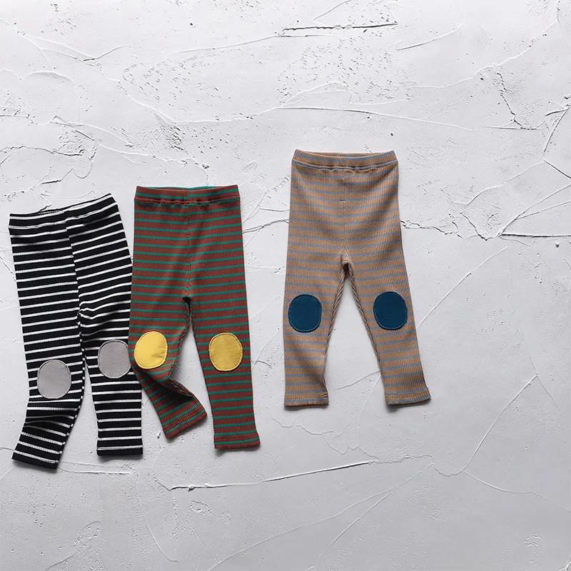 

2019 spring girls striped leggings cotton soft fashion kids girls leggings 1-7 years