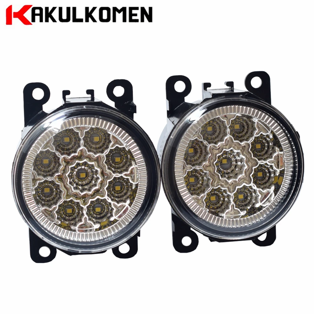 

Super Bright 12V 90mm Round Fog Light Car Daytime Running Light DRL For Nissan Sentra 2.0L L4 2009-2012 LED Fog Lamp Lights