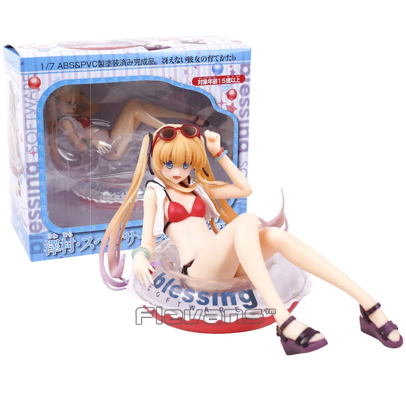 Anime Saenai Saekano Eriri Spencer Sawamura Swimsuit 1//7 PVC Figure Toy NO Box