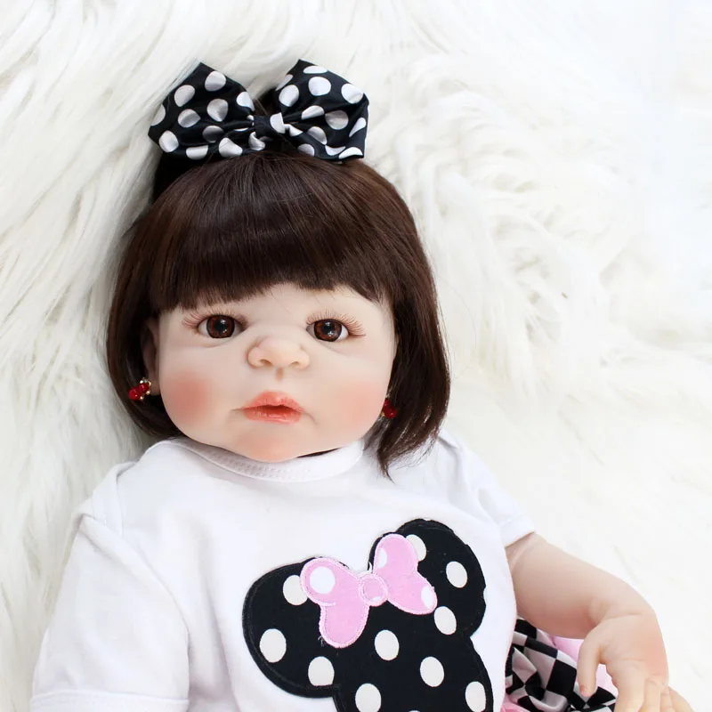 BZDOLL 2" полностью силиконовая кукла-реборн девочка Реалистичная Bebe жива новорожденные дети милая кукла-девочка подарок водонепроницаемые игрушки для купания