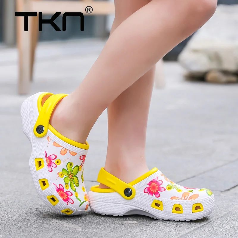 

2019 TKN Summer Children Garden Shoes Kids Sandals Summer Slipper High Quality Kids Garden Children Flat with Sandal Shoes H888