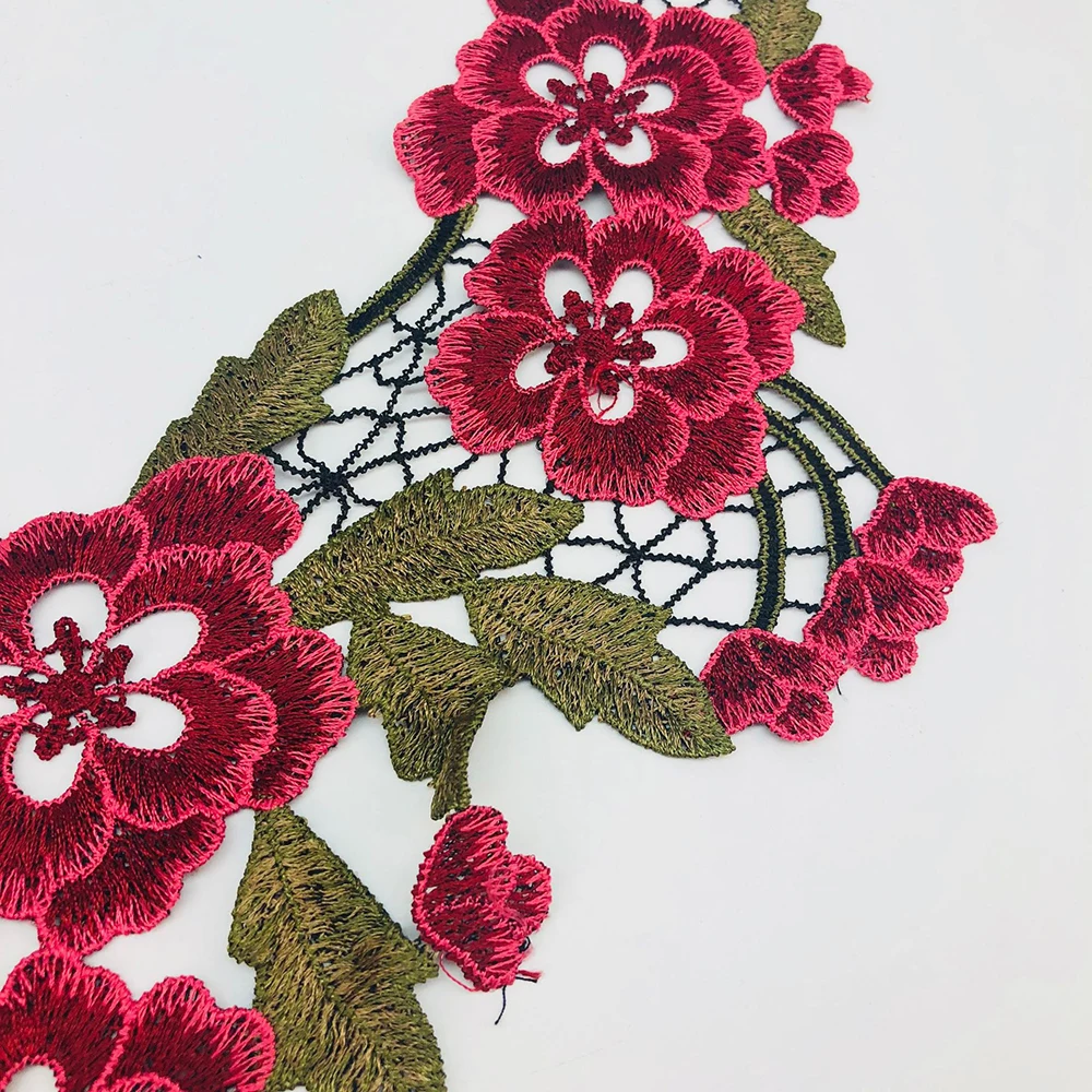 Lychee Life DIY 1 шт. полые цветок воротник кружево отделка тесемка шнурка полиэфира ручной работы швейное платье одежда поставки декор