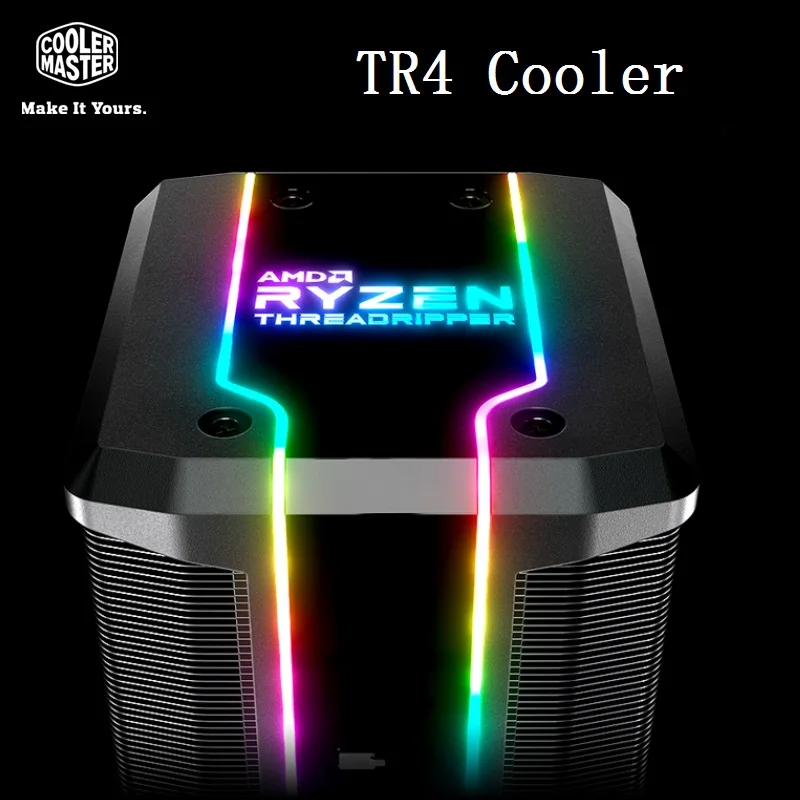 Best Price Cooler Master New top grade 7 Copper Heatpipe CPU Cooler 12cm Quiet ARGB 4pin Fan For AMD TR4/SP3 CPU Radiator PC Cooling Fan
