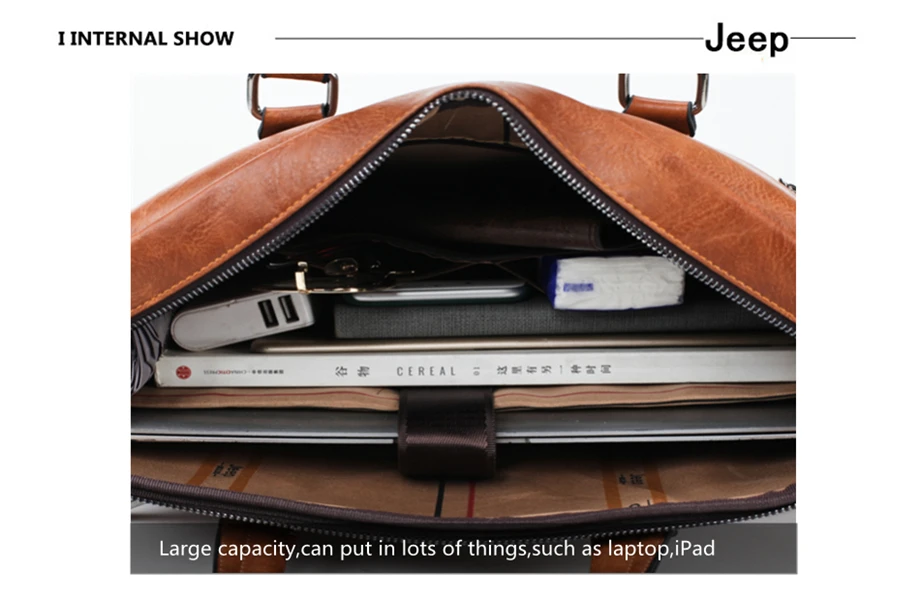 Мужской комплект портфель и кошелек jeep buluo, оранжевый портфель для ноутбука 13,3 д., кожаная сумка для офиса, деловой портфель для документов, сумка через плечо, все сезоны