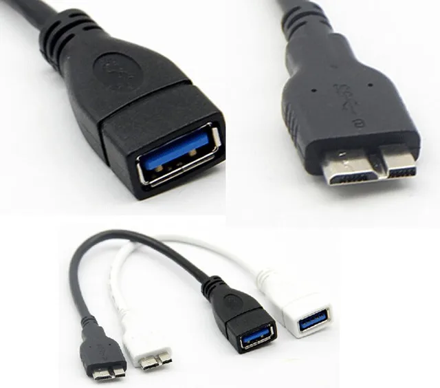 Micro USB 3.0 Type B Male to USB 3.0 A Female Adapter Converter OTG