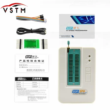 

Professional High Speed USB Programmer SOFI SP8-A EEPROM BIOS FLASH ISP 40 Pins Adapter 24 25 93 for Over 4000 IC Chips