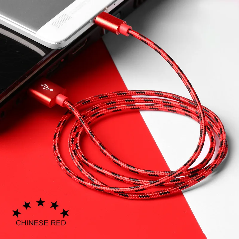 AIFFECT Micro USB Cable 2A Fast Charging Cable Nylon USB Data Cable for Android Mobile Phone Cables Strong Metal Charger Cord 11