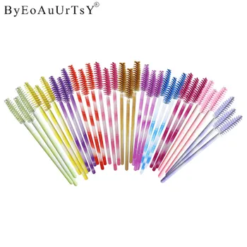 

500pcs Cosmetics Eyelash Comb Brush Set Kit Disposable Eyelash Eyebrow Makeup Brush Mascara Wands Extension Tools