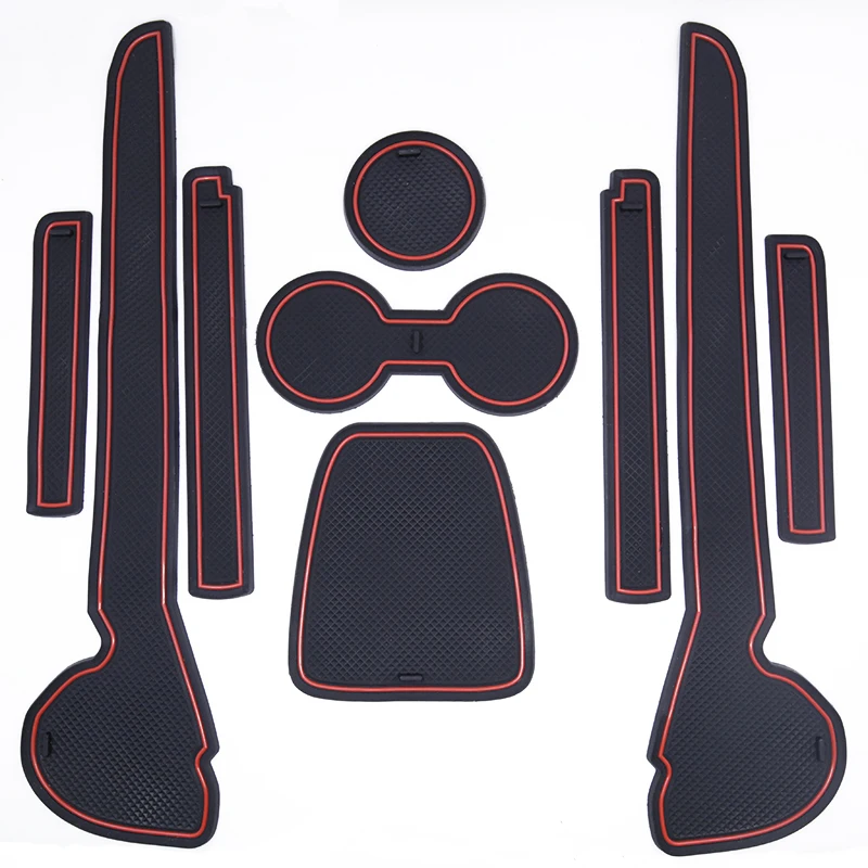 

Anti-Slip Rubber Mats Gate Slot Cup Mat for VW POLO 6R 6C 2010 2011 2012 2013 2014 2015 2016 2017 MK5 Volkswagen GTI Accessories
