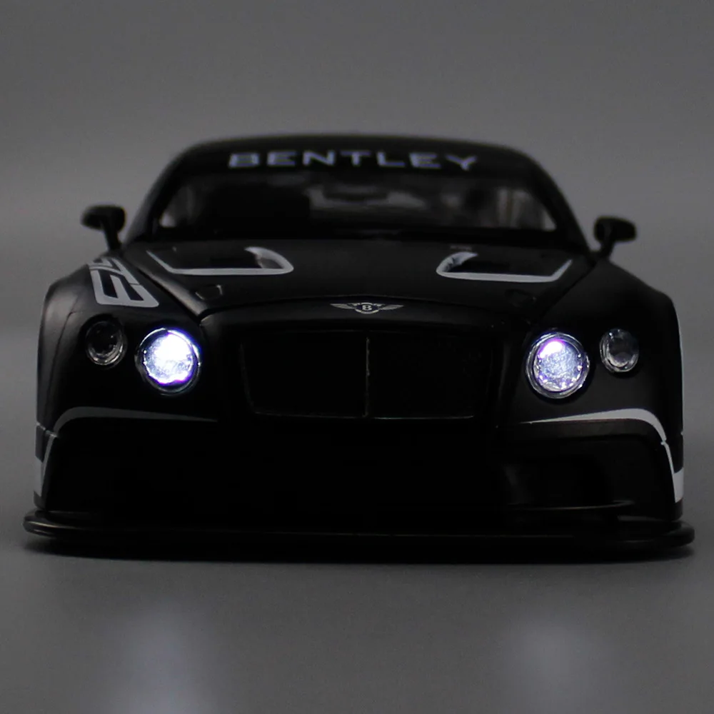 1:24 моделирование сплава модель гоночной машины для Bentley Continental GT3 с музыкой и