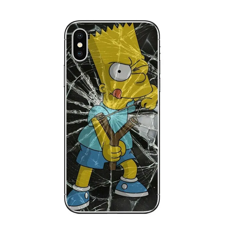 Чехол для телефона Homer J. Simpson silico TPU чехол для iPhone 5 5S SE 6 6s 7 8 PLUS X XR XS MAX Модный чехол для телефона Bart Simpson