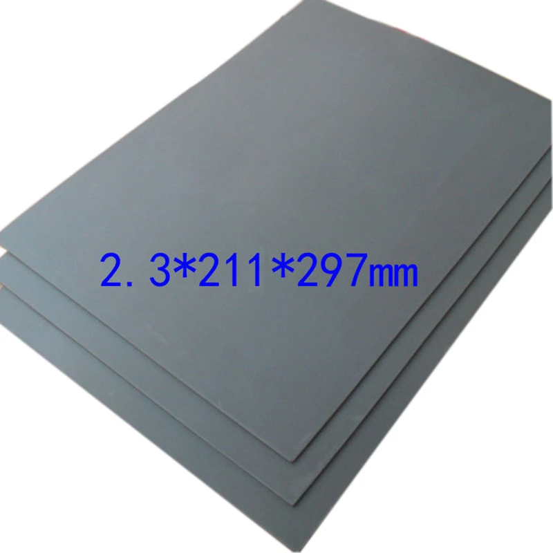 1 Piece Laser Rubber Sheet Gray Pad Precise Printing Laser Engraving Engraver Sealer Stamp A4 Size 30cmX2cmX2.3mm