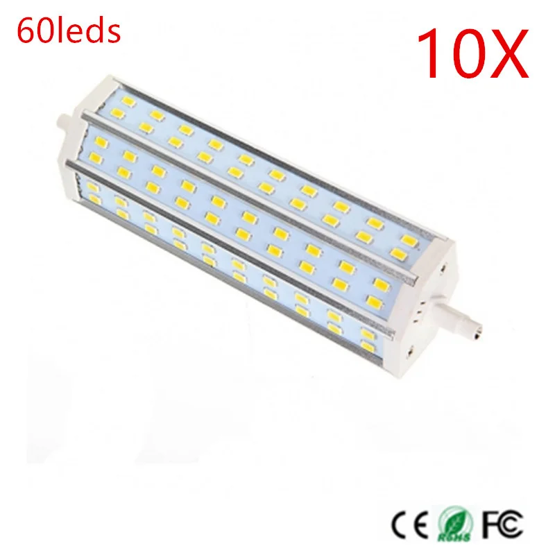 10 шт./лот, супер яркий r7s светодиодные лампы 189 мм 60leds SMD5730 LED r7s лампы Освещение Лампы для мотоциклов AC85-265V заменить галогенные прожектора