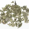 30-50pattern Mixed 50pcs Assorted Carved Charms Pendants Beads Metal Alloy Pandent Color Antique Bronze  Diy Bead D1082 ► Photo 2/3