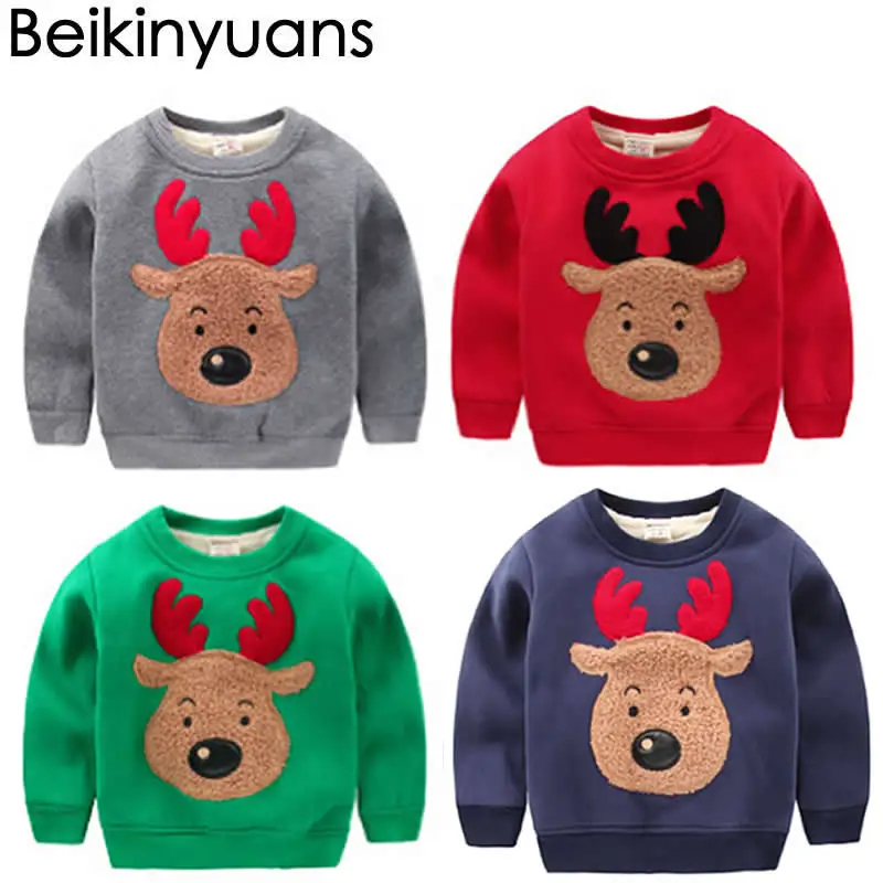 

Boys Thicker Coat Sweater Winter Plus Velvet Warm Sweater Children Korean Version Baby Boy Hedging Iacket Kids Clothes