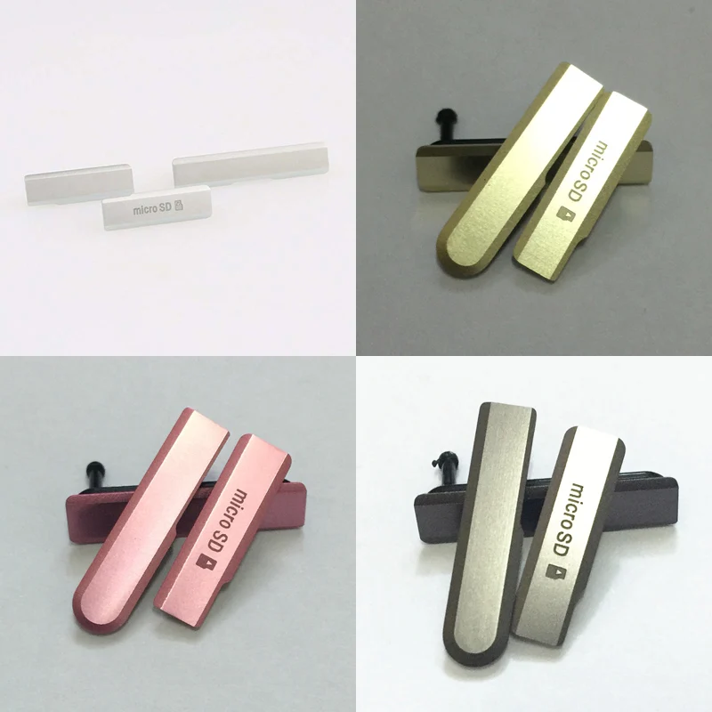 

origin For Sony Xperia Z1 Compact Mini D5503 USB Charging Port Dust Plug Cover + Micro SD Port + SIM Card Port Slot Cove