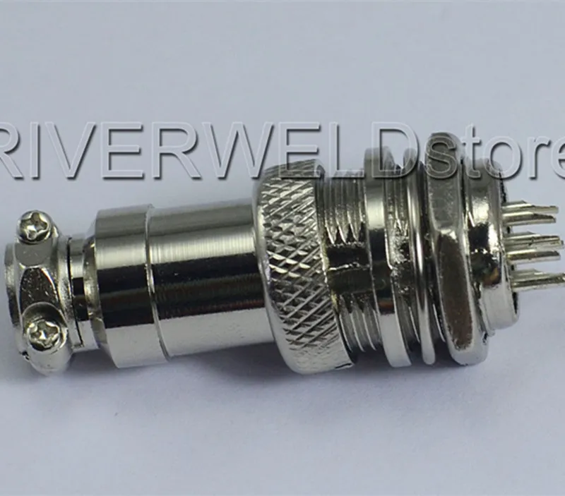 

16-7P 7 pin Cable Connector Socket & Plug For Cutting & TIG Welding Torch Machine 1Set