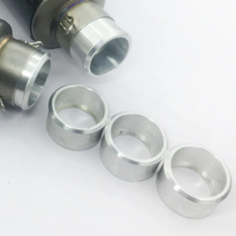Alloy Motorcycle Exhaust Connector Motorbike Connecting Link Down Pipes 51mm to 60mm Convertor