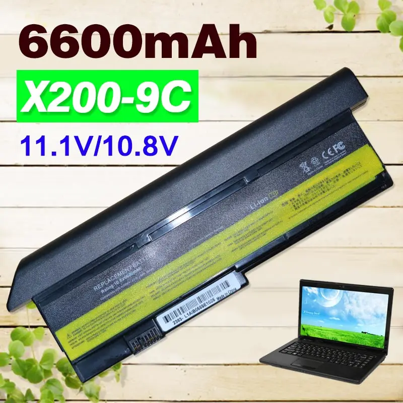 6600mAh Аккумулятор для ноутбука Lenovo ThinkPad X200 X201 X201i X201s 42T4541 42T4536 42T4538 42T4649 | Компьютеры