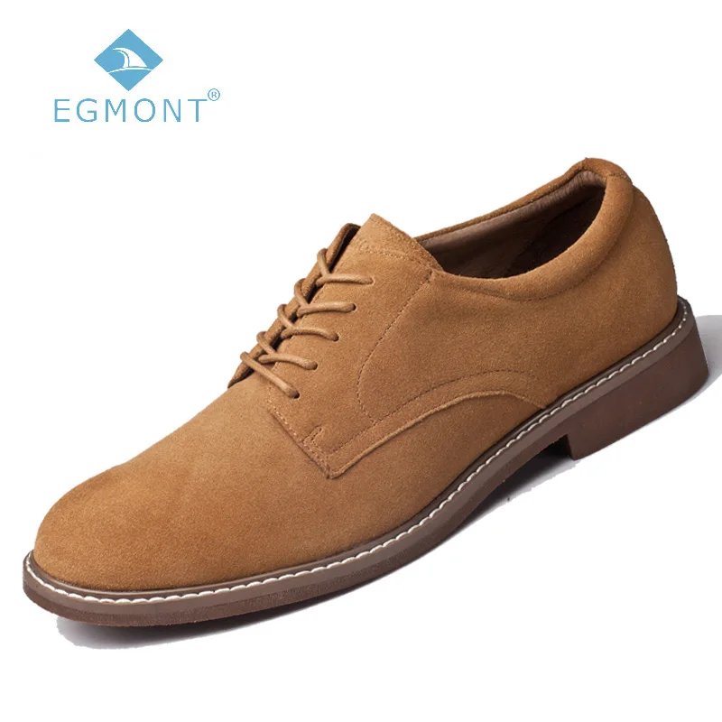 

Egmont Spring Fall EG-33 Lace-up Solid Vintage Loafers Mens Casual Shoes Genuine Leather Handmade Comfortable Breathable