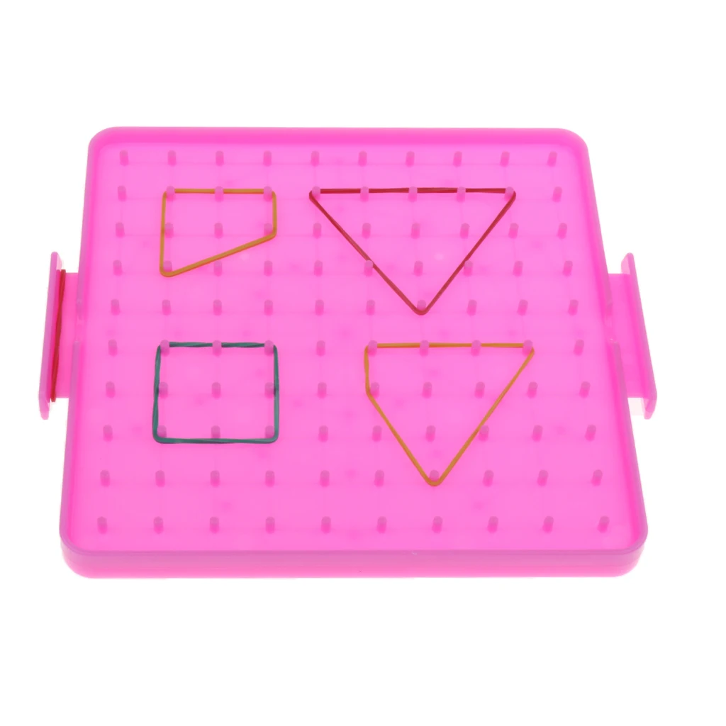 1 Piece Creative Plastic Nail Board Plate Primary Mathematics Teaching Tool for Children Kids Early Education Math Toy