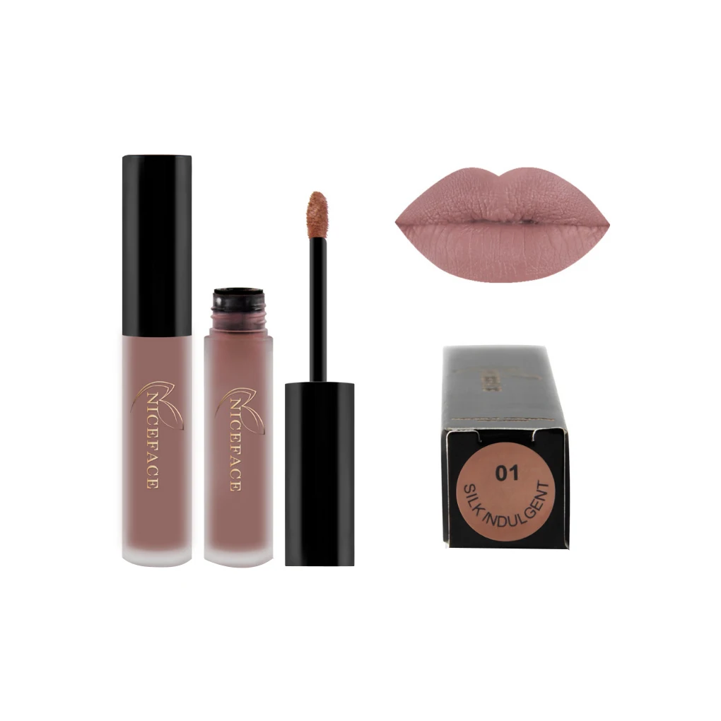 BGVfiveNICEFACE 26 Colors Lip Gloss Waterproof Matt Matte Long Lasting Lipstick Lips Makeup Lipstick