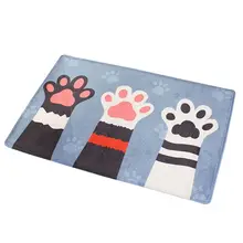 40*60 см толщиной фланель мультфильм дома Спальня Ванная комната двери коврик абсорбирующие Нескользящие домашние дверь ковра лидер продаж