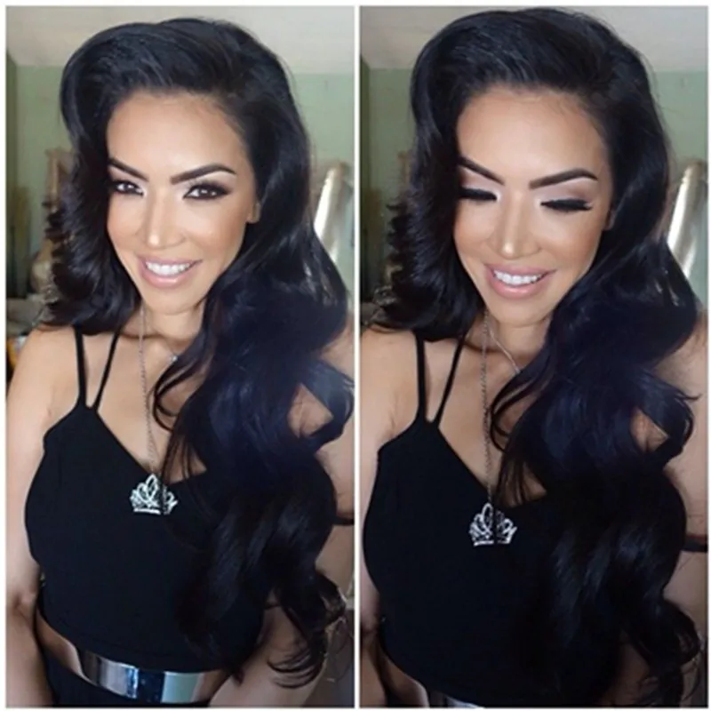 

Rosa wig products 8A Brazilian virgin hair body wave glueless full lace human hair wigs brazilian lace front wig for black women