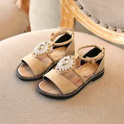 Детская обувь 2018 летние богемные сандалии для девочек принцесса пляжная обувь со стразами детские сандалии для девочек TX353