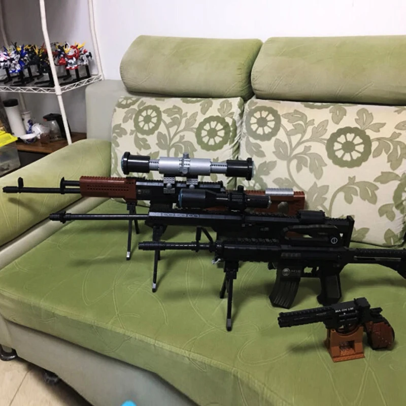 Пистолет Ausini Desert Eagle MK23 пистолет пулемет Uzi строительные блоки Второй мировой