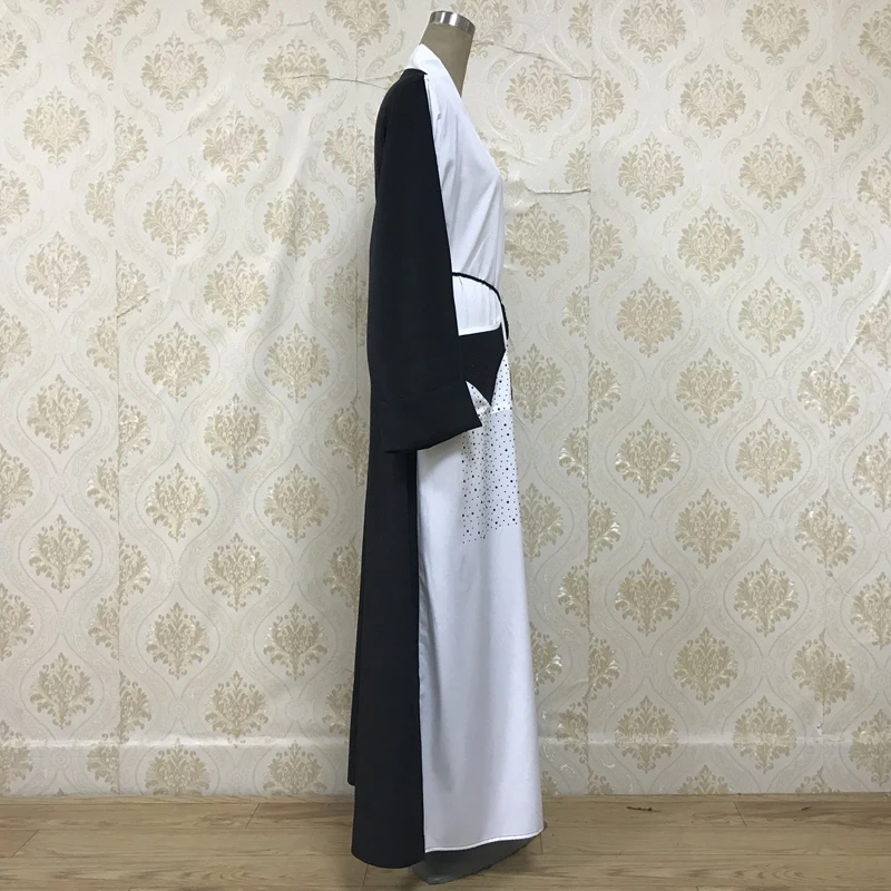 F8871 2019 мусульманские бриллианты abaya полное платье кимоно длинные халаты Jubah Дубай