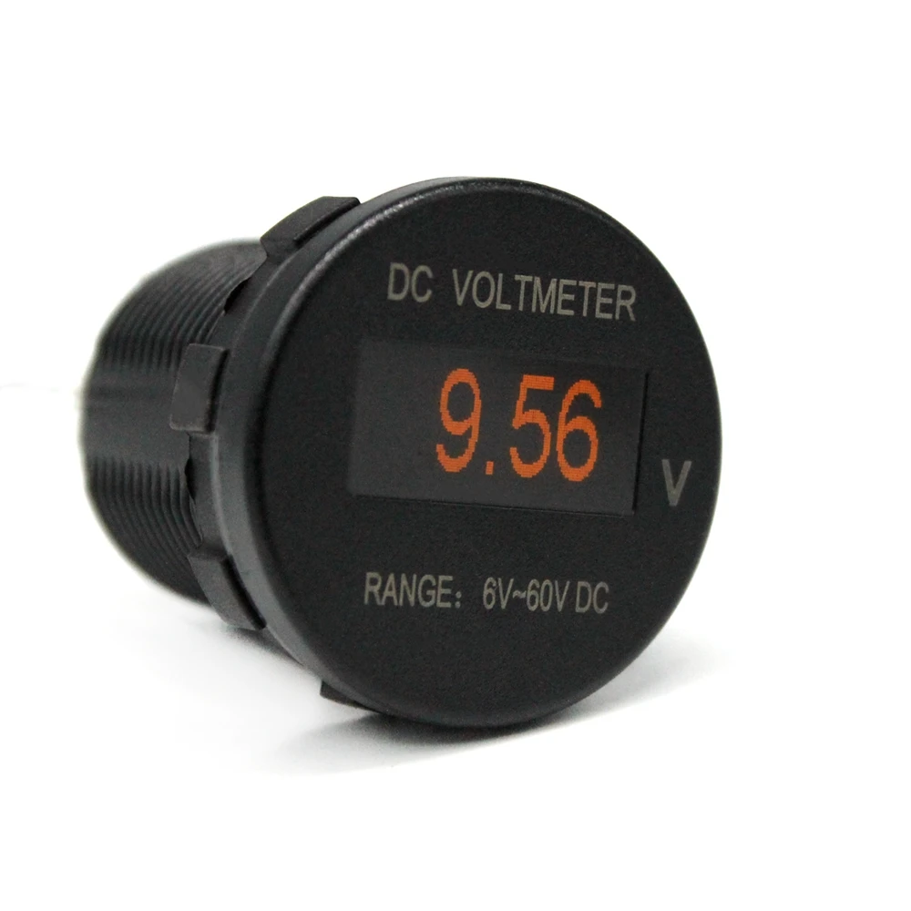 Mini OLED DC Voltmeter for Car Motorcycle RV ATV Marine Boat Truck