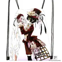 Custom Ciel. Phantomhive. full.@ 01 походная сумка на шнурке милый рюкзак для детей(черная спинка) 31x40 см#180611-01-07