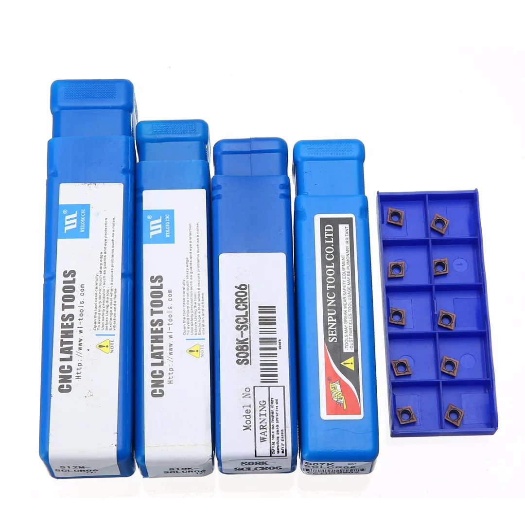Ceny 4 szt. SCLCR06 uchwyt narzędziowy wytaczadło + 10 szt. Wkładki z kluczem T8 na narzędzia tokarskie
